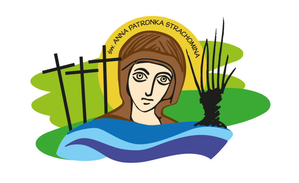 Logo; Św. Anna oraz trzy krzyże i wierzba