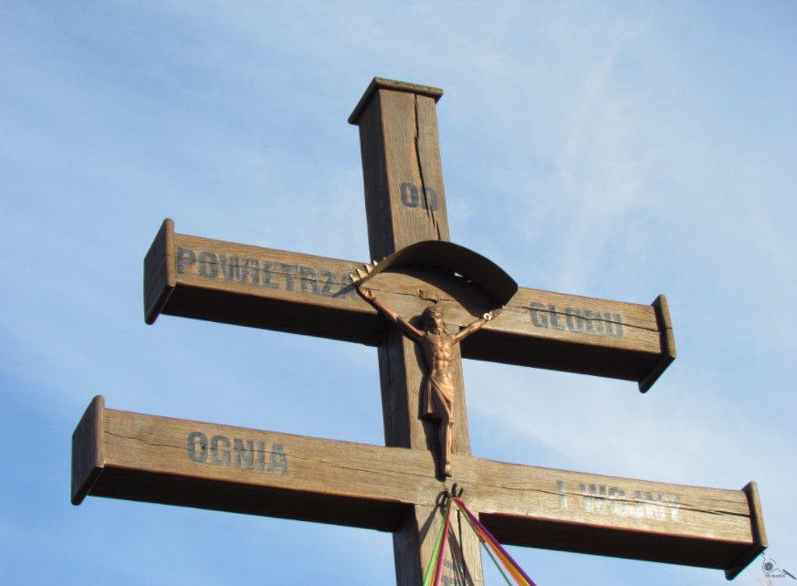 zbliżenie ramion krzyża