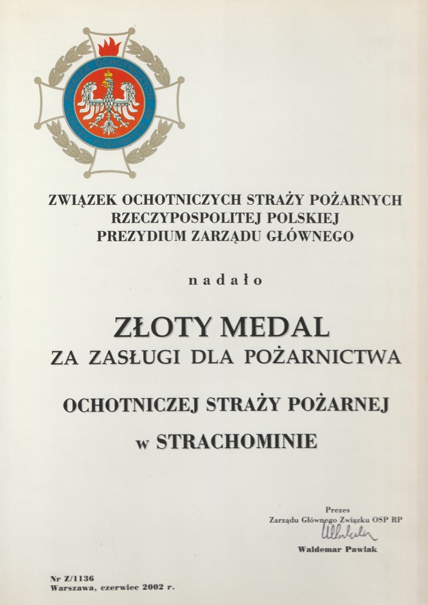 złoty medal